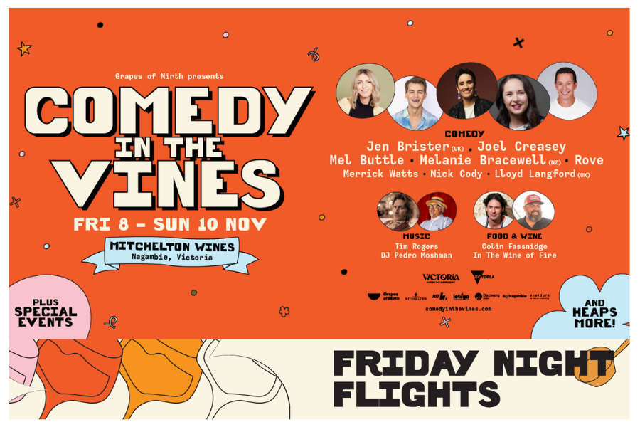 Comedy in The Vines at Mitchelton Winery